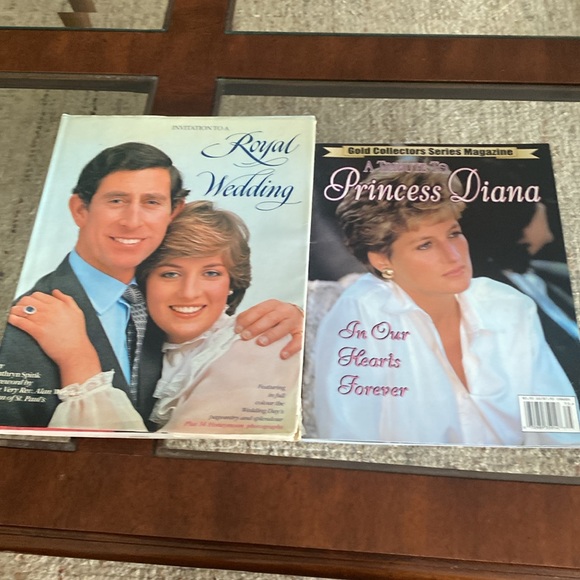 Princess Diana Book Bundle Royal Wedding & Gold Magazine In Our Hearts Forever - Picture 2 of 11